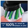 Oral-B Pro Cross Action Noire Brossettes pour Brosse à dents électriques, Pack De 8 Unités