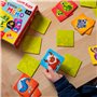 Lisciani - MONTESSORI BABY - Touch Memo - 24 Pièces au Toucher Rugueux - Jeu Educatif pour Enfants de 1 a 4 ans - Développement