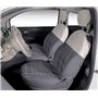 CORA Ensemble Complet Housses de siège personnalisées Fiat 500 07> écossais Gris