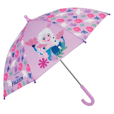 Disney Frozen Parapluie Rose pour Fille 3 4 5 6 Ans - Parapluie La Reine des Neiges Résistant au Vent Solide pour Ecole Maternel