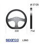 Sparco Volant Universel L360 - Cuir Noir - Diamètre 330mm