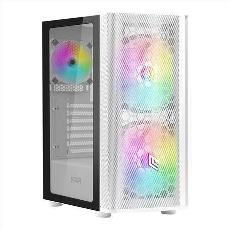 Noua Orizon M111 Boîtier ATX Blanc pour PC Gaming