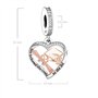 MariaFonte Charm Nouveau 2025 Compatible Toutes Les Marques Pendentif Coeur Diplôme Parchemin Chapeau Anniversaire Pendentifs Or