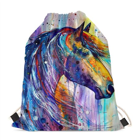 Binienty Sac à dos avec cordon de serrage pour sports de plein air