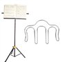 2 Pcs Métal Musique Livre Clip Musique Titulaire de la Page Titulaire de la Partition Titulaires pour Supports de Partitions, Li