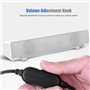 Barre de Son Filaire USB, Barre de Son stéréo de 3,5 mm Lecteur de Musique Boîte de Son Surround Basse pour Ordinateur Portable