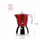 IBILI Cafetière Elba Red 12 tasses