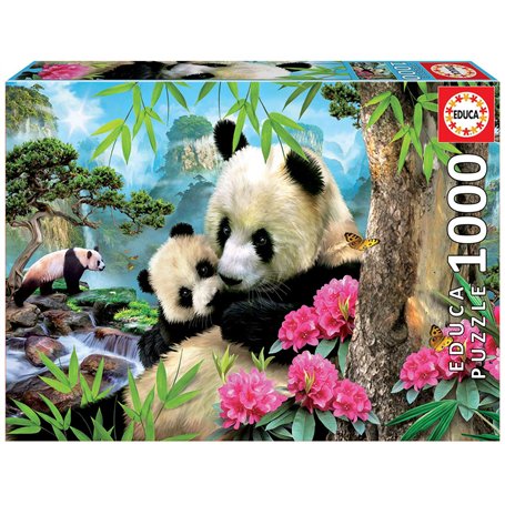 Educa - Puzzle de 1000 pièces pour Adultes | Pandas. À partir de 14 Ans (17995)