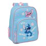 Cartable Lilo & Stitch Happy Bleu ciel 26 x 34 x 11 cm