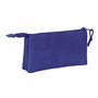 Trousse Fourre-Tout Triple Atlético Madrid Bleu foncé 22 x 12 x 3 cm