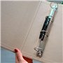 Unipapel | Classeur anneaux Kraft recyclé | A4 | 4 anneaux mixtes 40 mm | Uninature Design | Fleurs | FSC Recycled 100%