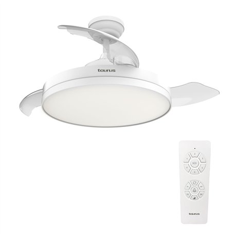 Taurus Fresko Hide&Go Ventilateur de plafond avec lumière