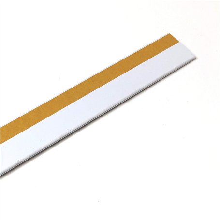 Lot de 50 porte-prix avec adhésif pour étiquettes de 30 mm Blanc 1 m