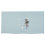 Liderpapel 932061 Documenta Classeur Levier Carton Rembordé PVC 1,9 mm Dos 52 mm Rado Métallique Gris