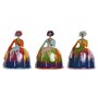 Figurine Décorative Home ESPRIT Multicouleur Dame 17 x 13 x 21 cm (3 Unités)