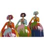 Figurine Décorative Home ESPRIT Multicouleur Dame 17 x 13 x 21 cm (3 Unités)