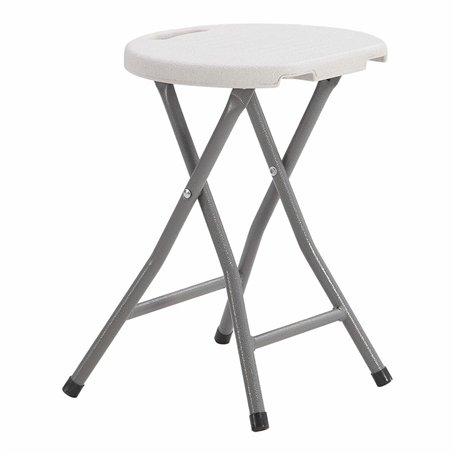 Tabouret Pliant EDM 73798 Blanc 33 x 30 x 45 cm