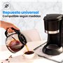 Anakel Home Carafe en Verre pour Cafetière Filtre à Hauteur réglable | 13,5-15 cm H x 14 cm L | Carafe à Café avec Couvercle, no