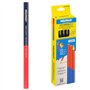WOLFPACK LINEA PROFESIONAL Lot de 12 crayons de charpentier bicolore de 18 cm