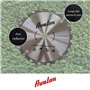 Avalon - Disque à 20 Dents Anti-Rebond pour débroussailleuse, Lame spéciale pour tiges ligneuses 255 x 1,6 mm, Longueur de la de