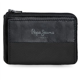Pepe Jeans Double Porte-Monnaie Noir 11 x 7 x 1