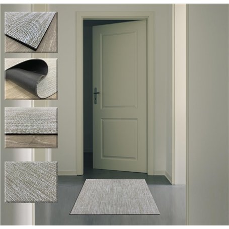 Tadi & Imperio1979 Tapis Vinyle tressé - Tapis Vinyle - 40 x 40 cm - Tapis extérieur - Tapis de Cuisine - Tapis Vinyle Cuisine -