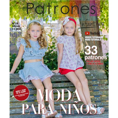 Patrons pour enfants n°28 mode pour fille et garçon. 22 modèles de couture pour enfants