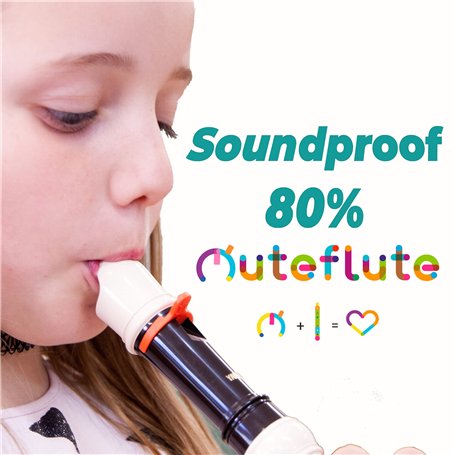 MUTEFLUTE Lot de 5 contrôleurs sonores sourdines pour flûte soprano à doigté baroque ou allemand