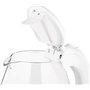 ECG RK1520 Bouilloire électrique en Verre, trempé Plastique, 1.5 liters, Blanc