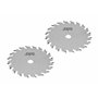 Skil 2610Z07905 Lot de 2 lames de scie circulaire en métal dur Ø 85 mm pour scie circulaire à main Gris Ø 10 mm