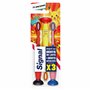 SIGNAL - Brosse à Dents Enfants 7+ ans - Bouts arrondis et ventouse pour une brosse à dents ludique - Extra souple (lot de 3 Bro
