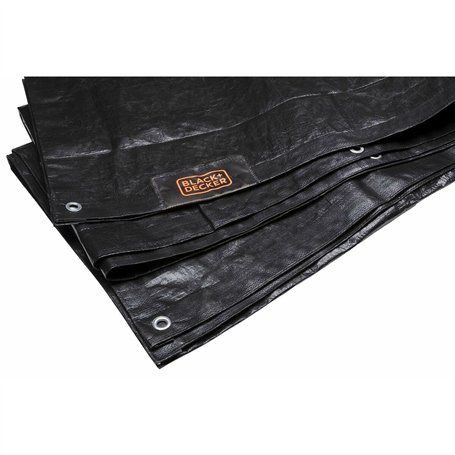 Housse pour remorque Black & Decker Noir 3 x 4 m