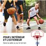Dunlop Panier de Basket - Panier Basket avec Support - 165 a 205 CM - Extérieur - Basket-Ball