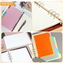 2 Paquets A5 Recharge Papier, 6 Trous Feuillets Mobiles Refill Paper, 120 Feuilles Recharge Ligné Papier pour A5 Classeur Carnet
