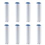 Filtre Pommeau de Douche，8 Pcs Filtre Douche en Coton PP de Douchette Anti-calcaire Amovible pour Douchette (87.5mm)