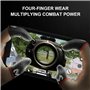 SIOPPKIK PUBG Mobile Phone Game Sleeve Finger, [4 Pack] Anti-Transpiration Respirant Finger Manches Écran Tactile Tir et Visée S