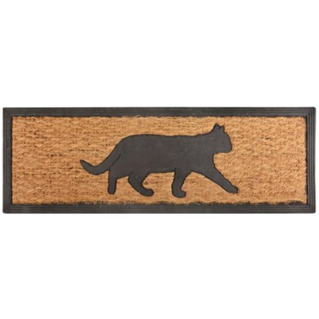 Esschert's Design RB170 Paillasson en Caoutchouc et Fibre de Coco Motif Chat