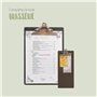 SECURIT - Porte-Menu Clipboard - Format A4 - Fixation à Pince - Pour Café, Bar, Restaurant - Fibre Haute Densité + Acier Inoxyda