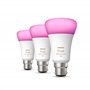 Philips Hue Lot de 3 ampoules B22 blanches et colorées 6