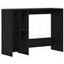 vidaXL Bureau Noir Chêne 102