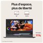 PC portable 16" gram 16Z90TL-G.AZ78F - 1,23kg, écran QHD+ format 16:10 (2560x1600), Intel® Ultra7 258V, RAM 32Go, SSD 1To NVMe, 
