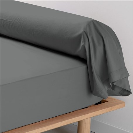 Pizuna Coton Peigné Traversin 45x145 cm 2 Pièces Gris foncé