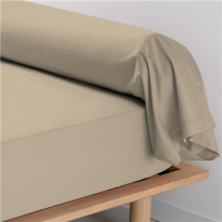 Pizuna Coton Peigné Traversin 45x145 cm 2 Pièces Simplement Taupe