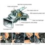 Snail Air Horn train Corne Kit Moto électrique Corne 24V 300dB super bruyants Horns pour Camions Autos Motos Bateaux Noir Rouge 