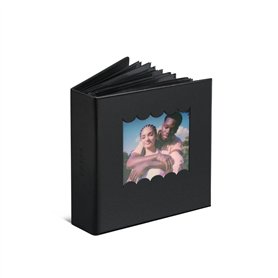 Polaroid Album photo festonné – Noir – Petit album photo pour photos instantanées Polaroid i-Type