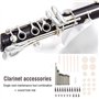 Clarinette en métal réparation pièces d'entretien vis tampons outils Kit clarinettes accessoires pour joueurs de clarinette et a