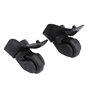 RiToEasysports 2 pièces/Ensemble Roues de Bagage à Une rangée de Rechange Valise muet Roues à Rouleaux Simples pour Accessoire d