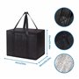 2 pièce Grand Sac Isotherme (40L+40L) + 10 pièce banquise,Noir Sac Isotherme Courses(41x26x33cm),Pliable Sacs isothermes,glacièr