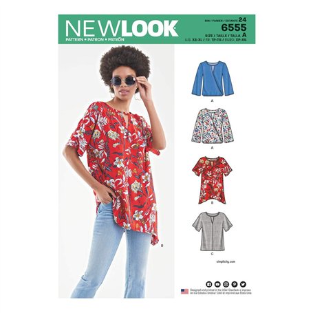 New Look Patron 6555 Blouse dame