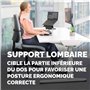 Fellowes Coussin Lombaire Breyta - Support Lombaire Ergonomique, Sangle Ajustable, Compact & Transportable, Matériaux éco-respon